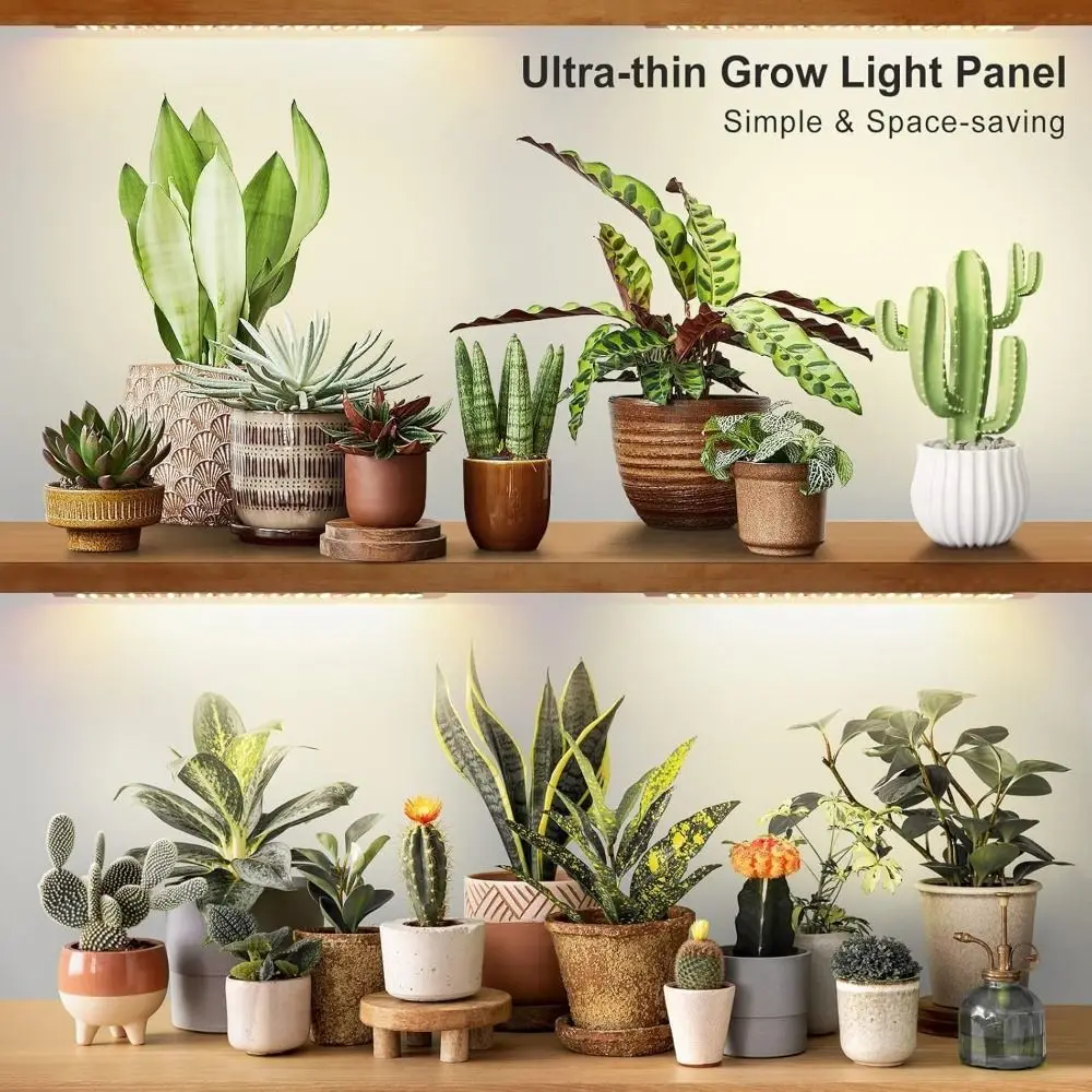 3 Lighting Modes Plant Grow Light 10 Dimmable Levels Easy to Install Under Cabinet Grow Lamp 24-Hour Timer Cycle