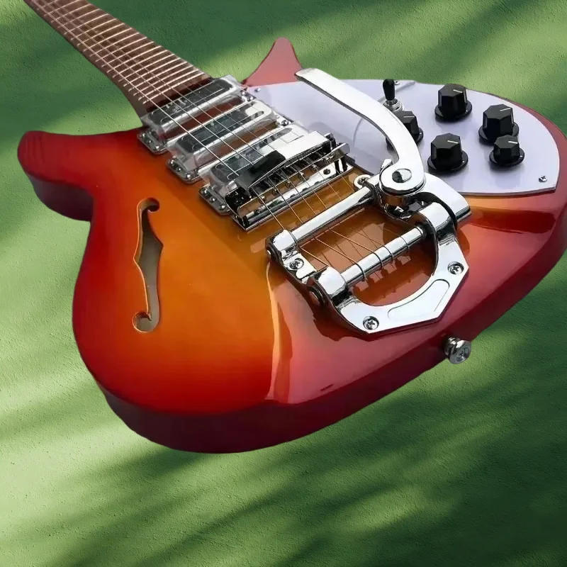 

34-дюймовая модель 325 заката, гитара с полуполыми отверстиями F, богатый и мягкий тон