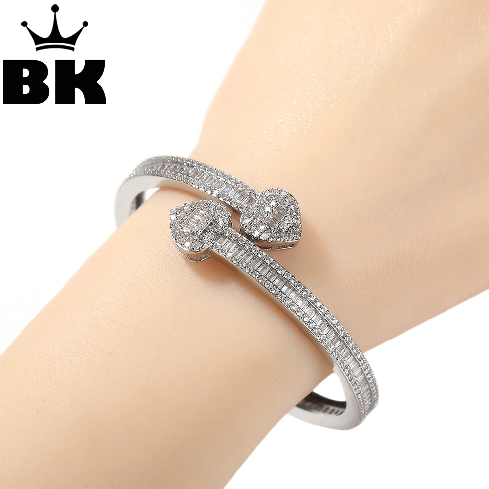 

Женский браслет на запястье BLING KING, микро-браслет с блестящим кубическим цирконием, 5 А, 6 мм