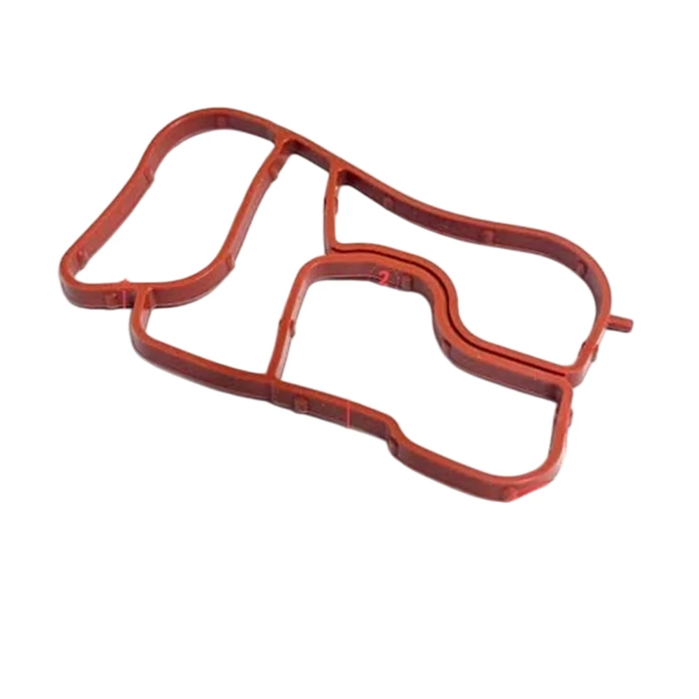 

Red Engine Oil Cooler Gasket Cooling System Components Oil Cooler Cooler Repair Kit Easy Installation Perfect Match