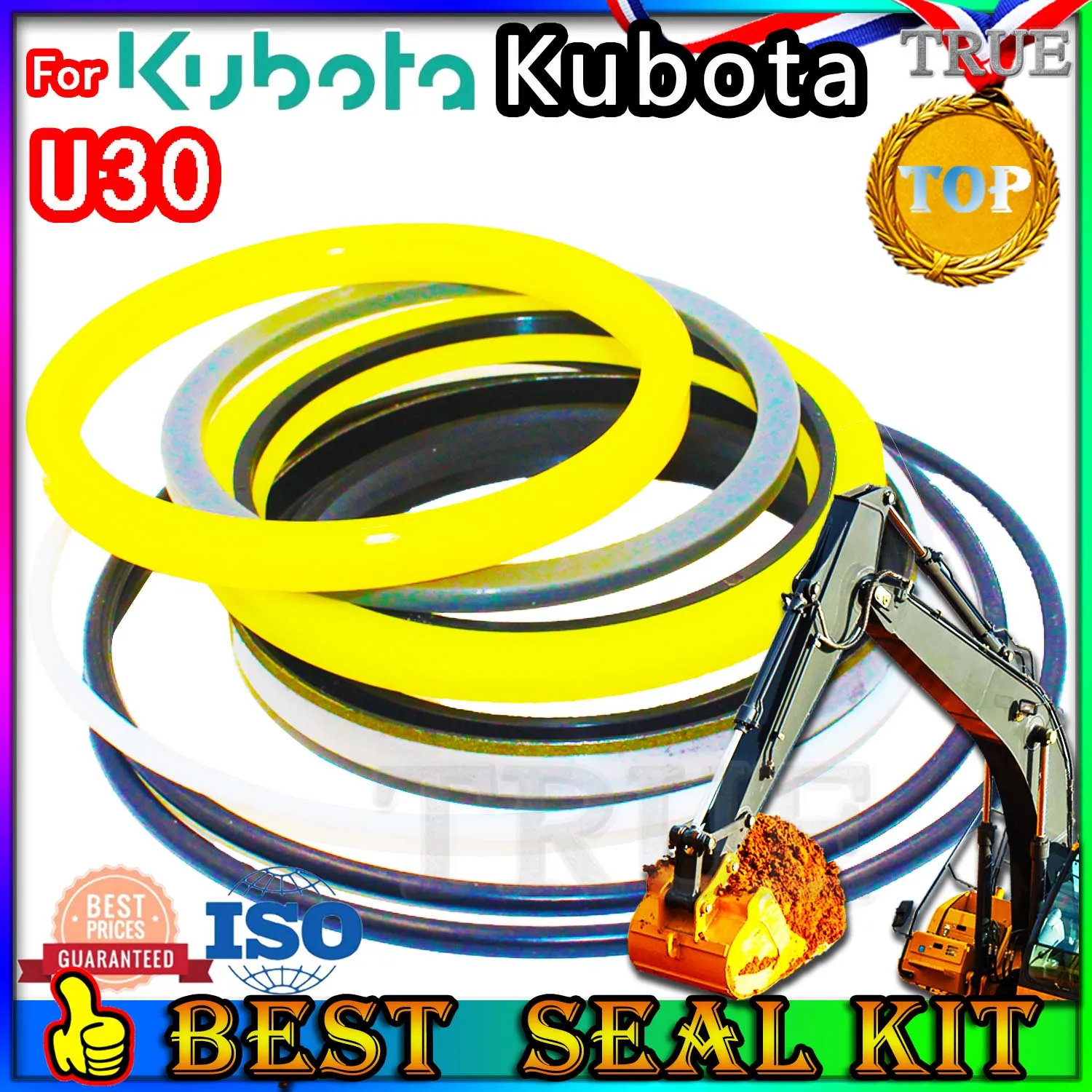 

For U30 Kubota Oil Seal Excavator Repair Kit Set Pack Heavy Master Excavating Machinery Maintenance Floating Rebuild Parts MOTOR