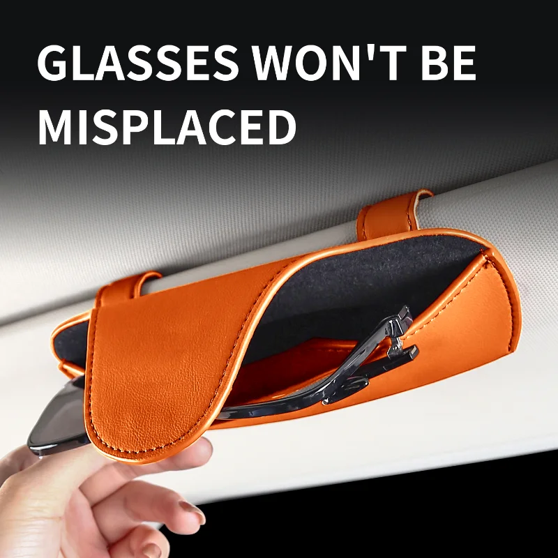 For Toyota Yaris Cross Wildland Venza Estima Tarago Fortuner Hiace Granvia Ia5 Car Glasses Holder Sun Visor Eyeglass Case Holder