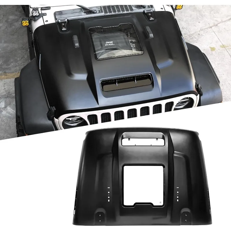 

MAIKER Air Vents Heat Dispersion Hood compatible with 2018-2025 Wrangler JL JLU JT Replacement Hood(Not for Mojave or 392 m