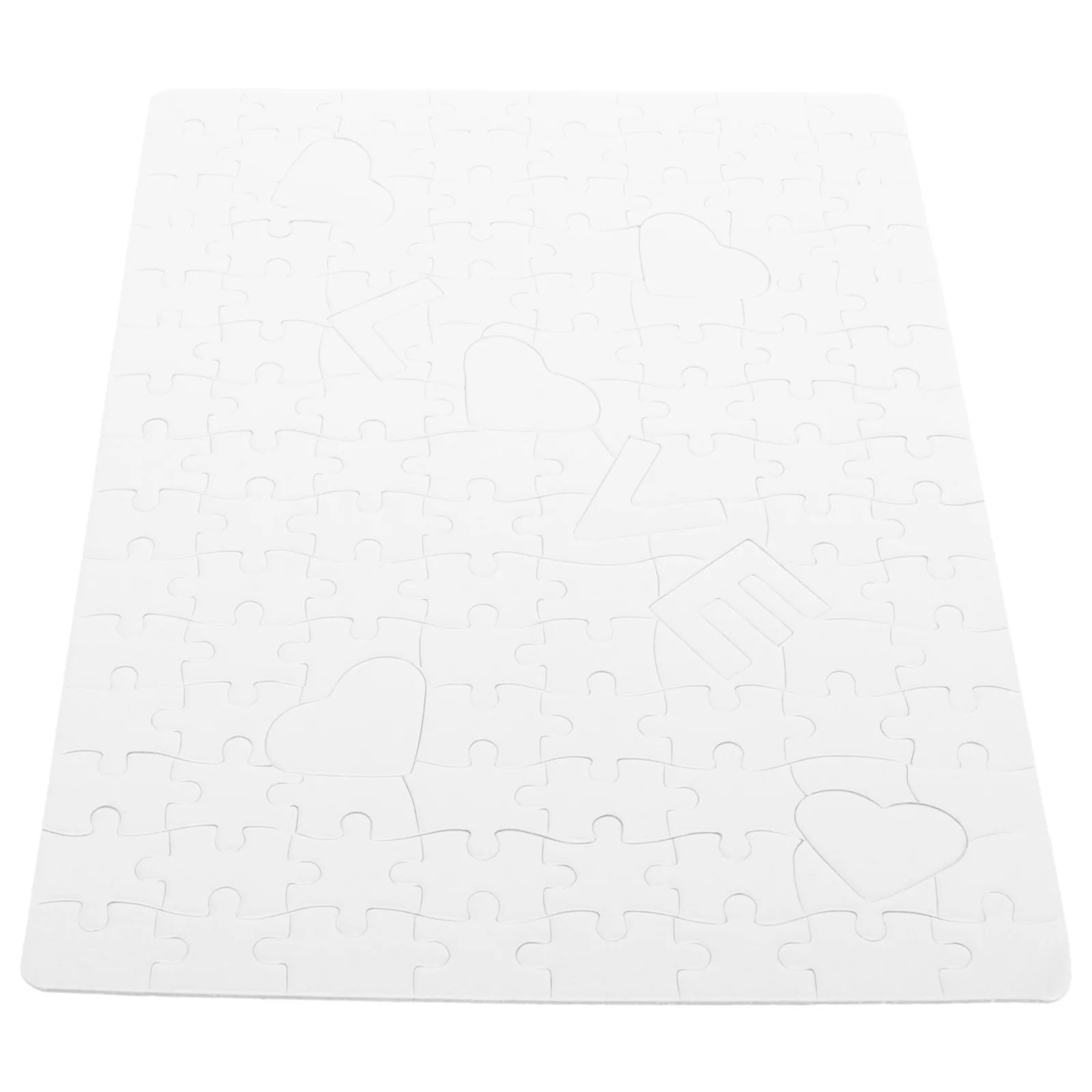 1 ensemble 1 ensemble d'ébauches de puzzle d'amour bricolage artisanat de transfert de chaleur par sublimation pour mariage anniversaire salle de classe activités à domicile Sublimation