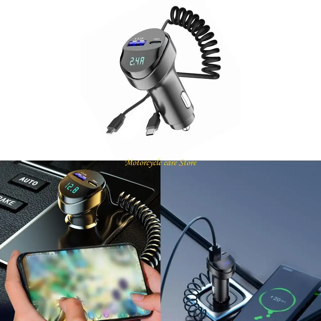 يدعم شواحن سيارة USB Double USB الذكية U75F ويوفر ميزات السلامة لرحلات الطرق والتنقل اليومية