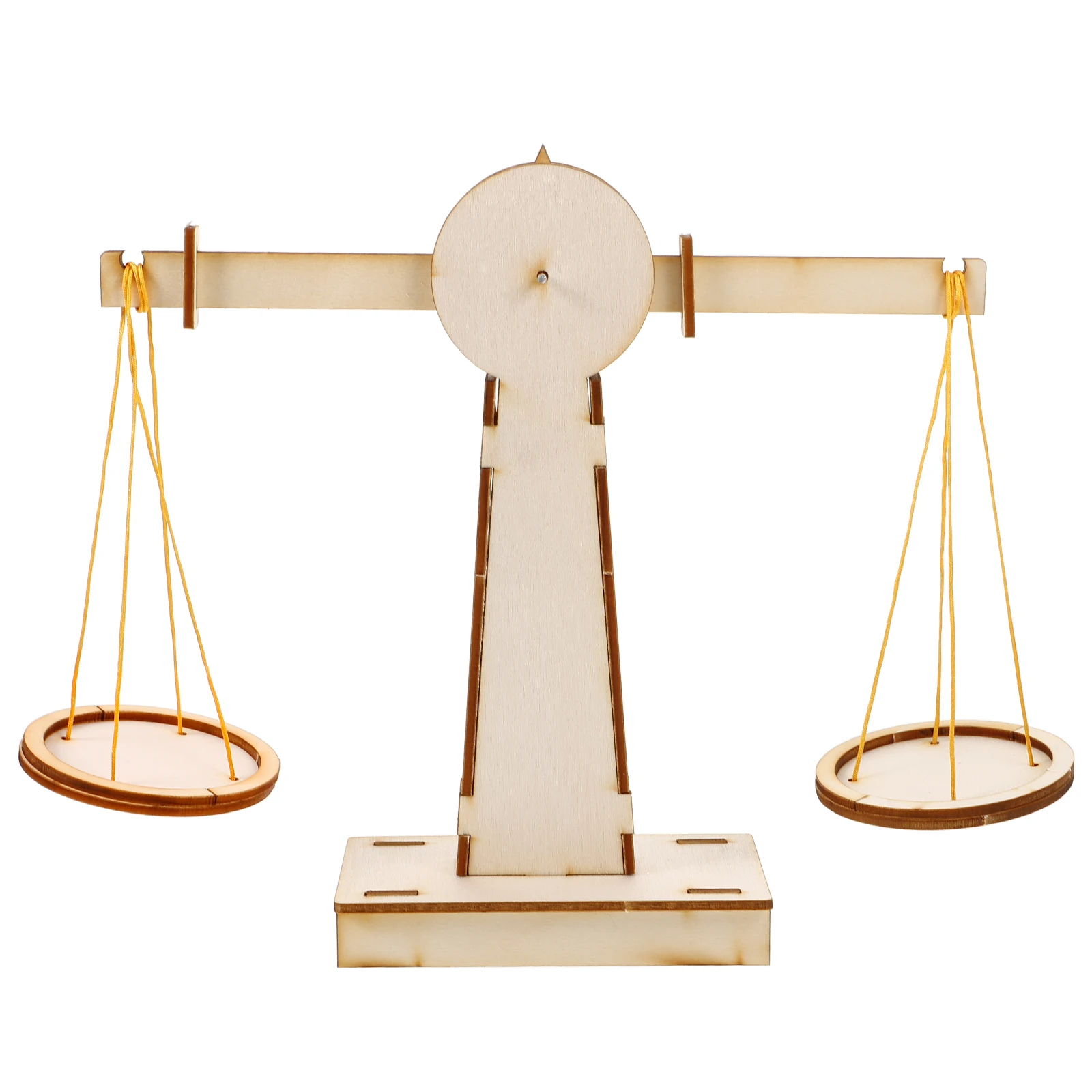 

1 set DIY Balance Scale Toy Wooden Model Kids Science Learning Kit Assemble Smooth Reusable Educational Gift