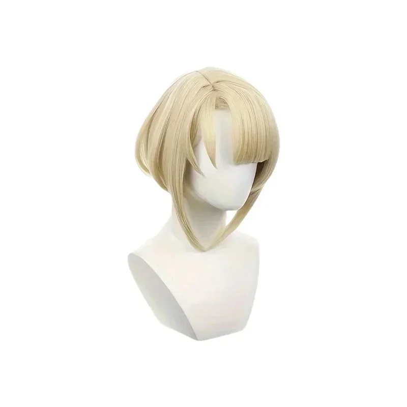 

qwerrtyuio. 123456 Аниме Genshin Impact Freminet, парики для косплея, короткие женские термостойкие синтетические волосы, ролевые игры, Prasdffghjk 98