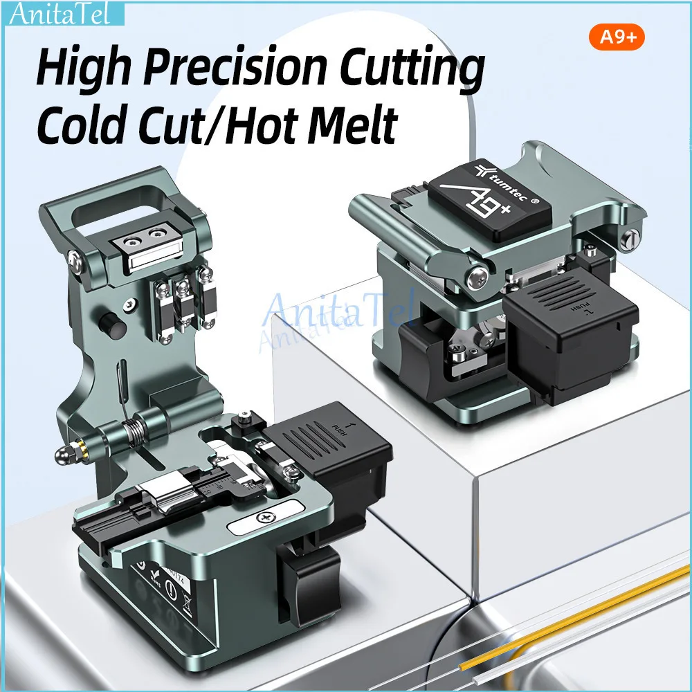 Tumtec A9+ Optical Cutter High Precision With Scrap Box 50000 Lifes Fiber Optic Cleaver Cutting Knife