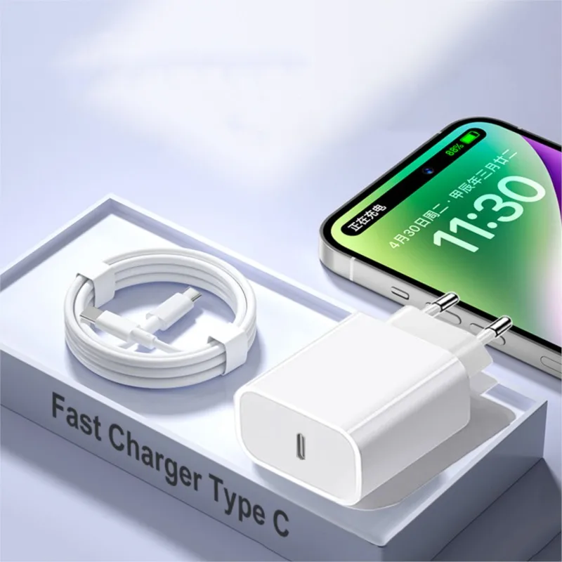 Oryginalna szybka ładowarka APPLE 40W typu C do iPhone'a 16 15 14 13 12 11 Pro Max Mini X XS XR Plus Magsafes Bezprzewodowy kabel szybkiego ładowania Lightning — zdjęcie produktu 7