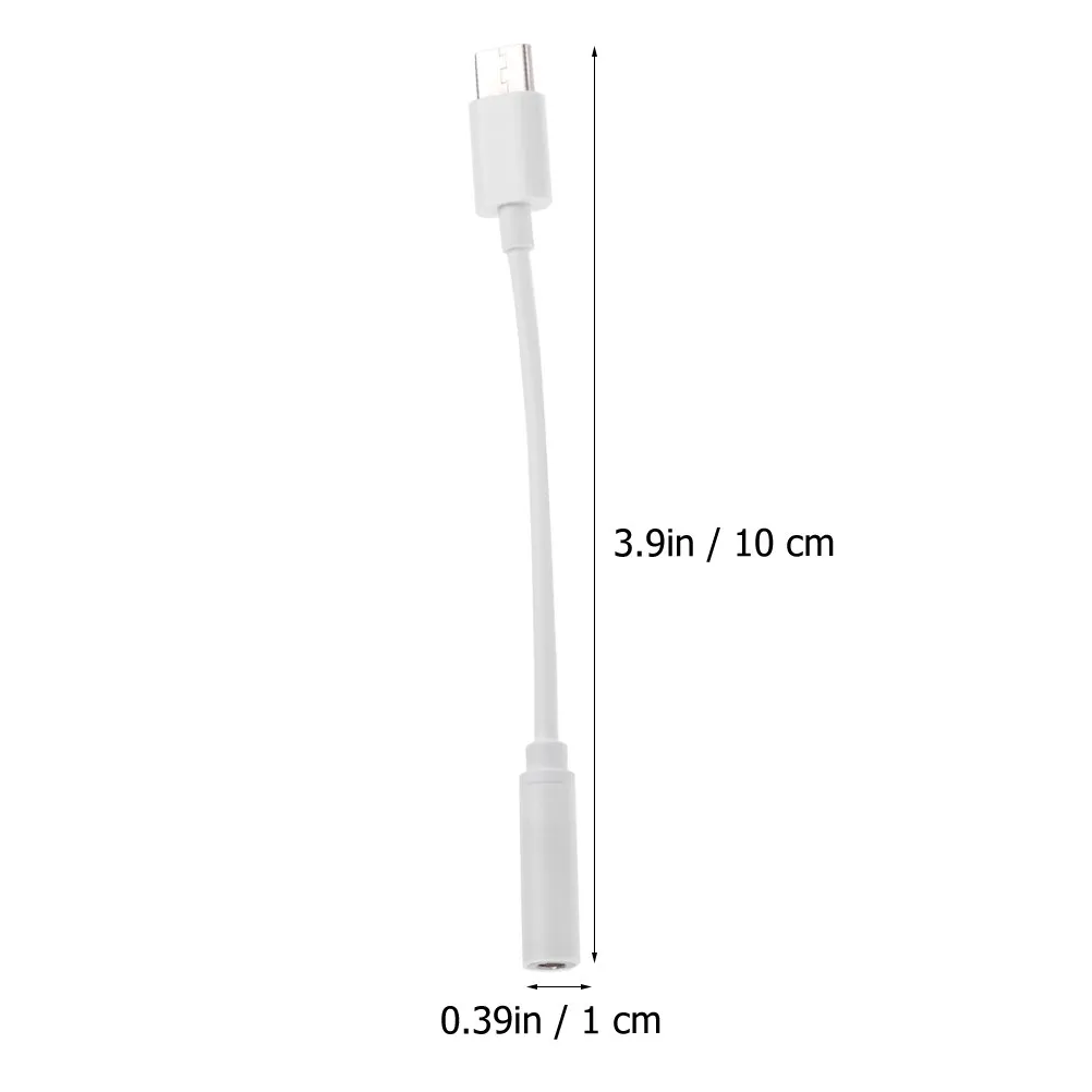 2Pcs Type-C to 3.5mm Audio Adapter High Durability PVC Copper Cable Plug and Play Phone Headphone Converter Phone Convertor view 6