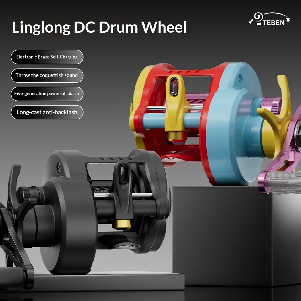 TEBEN LiteSpin-DC SDC Smart Fishing Reel:7.2:1 Gear, SDC