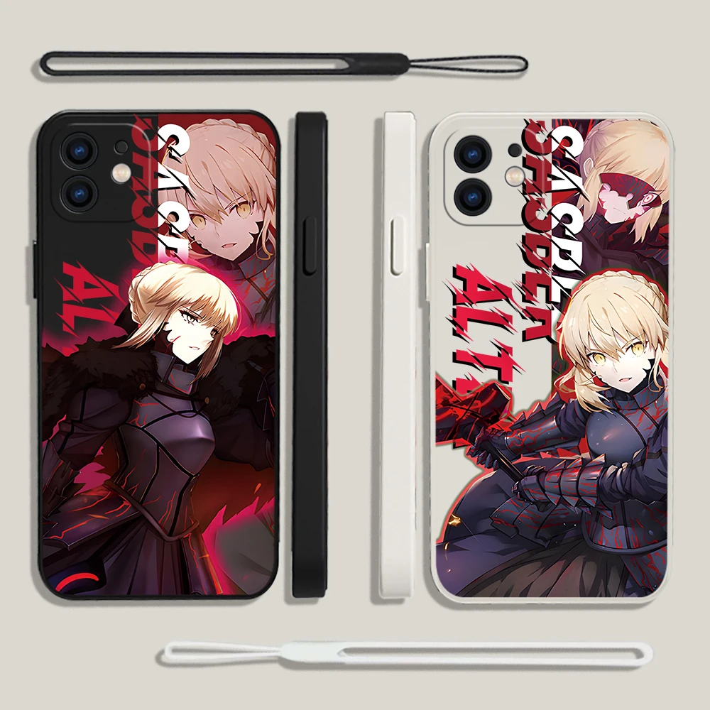 F-Fate Zero Stay Night S-Saber Phone Case For Samsung Galaxy S23 S22 S21 S20 Ultra Plus FE S9 S10E Note 20 ultra 9 Plus Cover