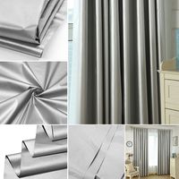 1.5m/1.8m/2m Sunscreen Heat Insulation Double-sided Silver-coated Shade Cloth Curtain Full Blackout Curtain Cloth DIY