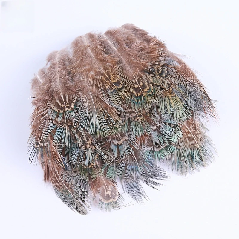 

Wholesale 100Pcs Natural Green Pheasant Feathers 4-8cm DIY Craft Jewelry Making Decoration Accessories