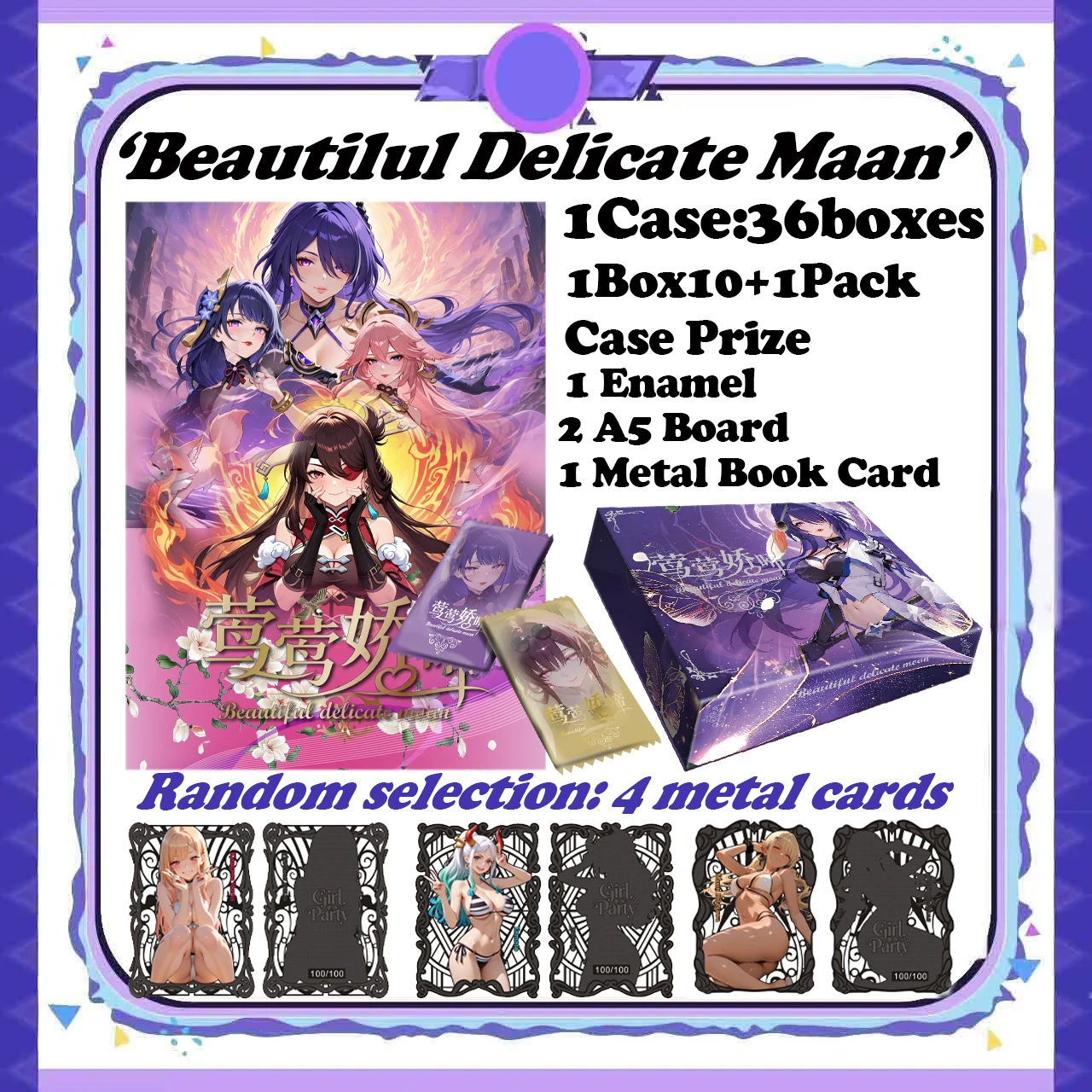 Venta al por mayor, lo más nuevo, Yisishidan Meikashe-Beutilul, tarjeta Maan delicada, tarjetas de historia de diosa, serie Waifu, TCG, caja de Bikini de Anime, regalo