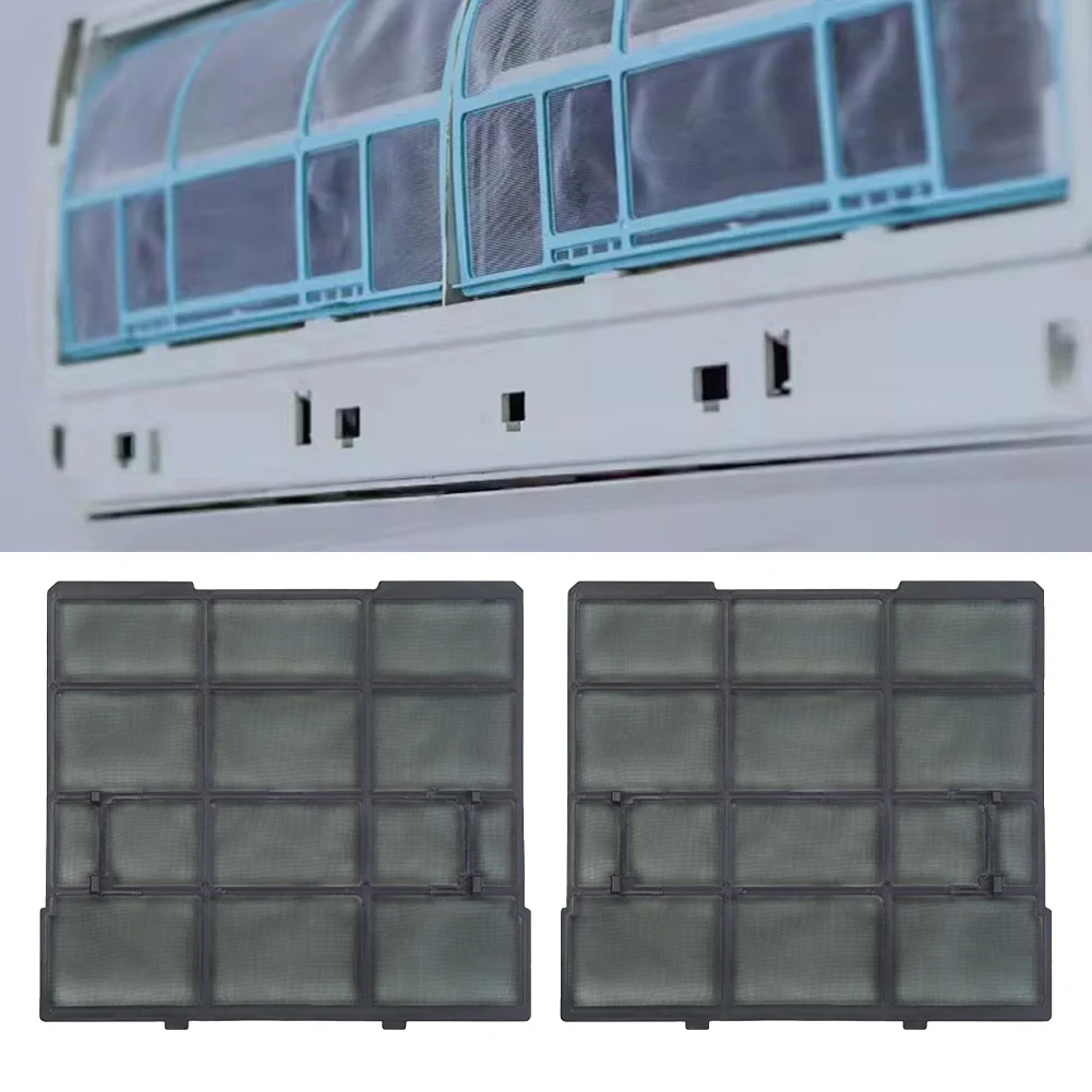 2Pcs/Set Plastic Air Conditioner Filter Mesh Indoor Unit Hanging Dust Screen Household Air Conditioning Filter Accessories