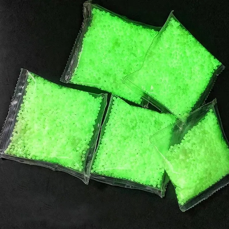 

4000Pcs Luminous Gel Hydrogel Water Beads Growing Pearl Crystal Soil Ball Muds Fluorescent Orbiz Ammo DIY Green Water Balls