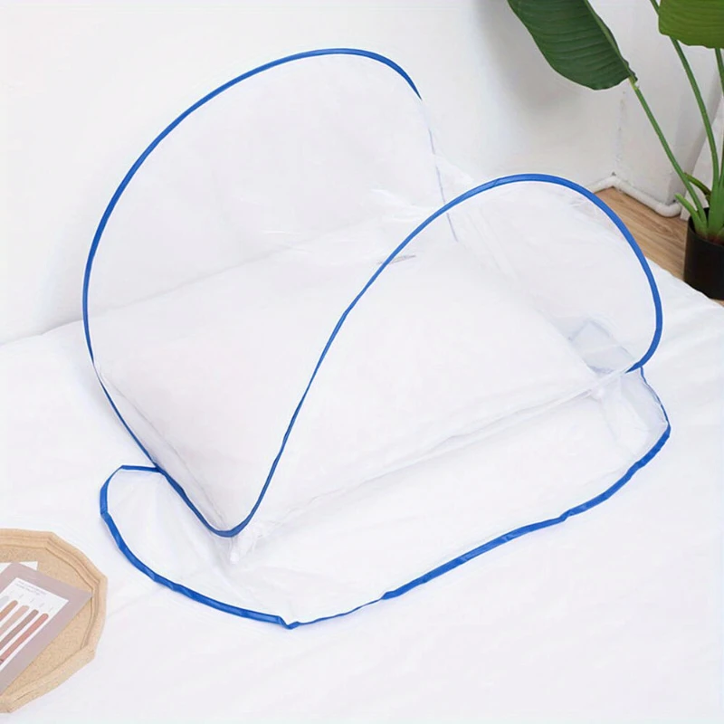 1pc Pop-Up Mini Folding Mosquito Net Cover Portable Encryption Anti-Mosquito Head And Face Pest Control Home Textile Bed Nets