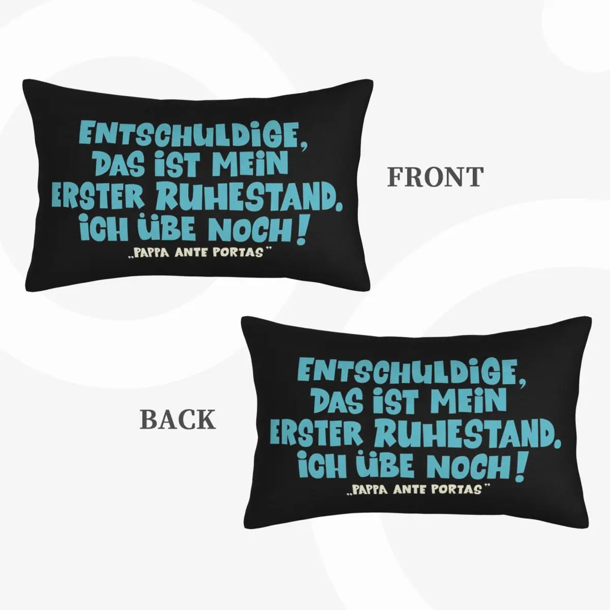 Loriot Pappa Ante Portas This Is My First Retirement Rectangle Pillowcase Cushion Cover Decor Bedroom Bed Home Throw Pillow