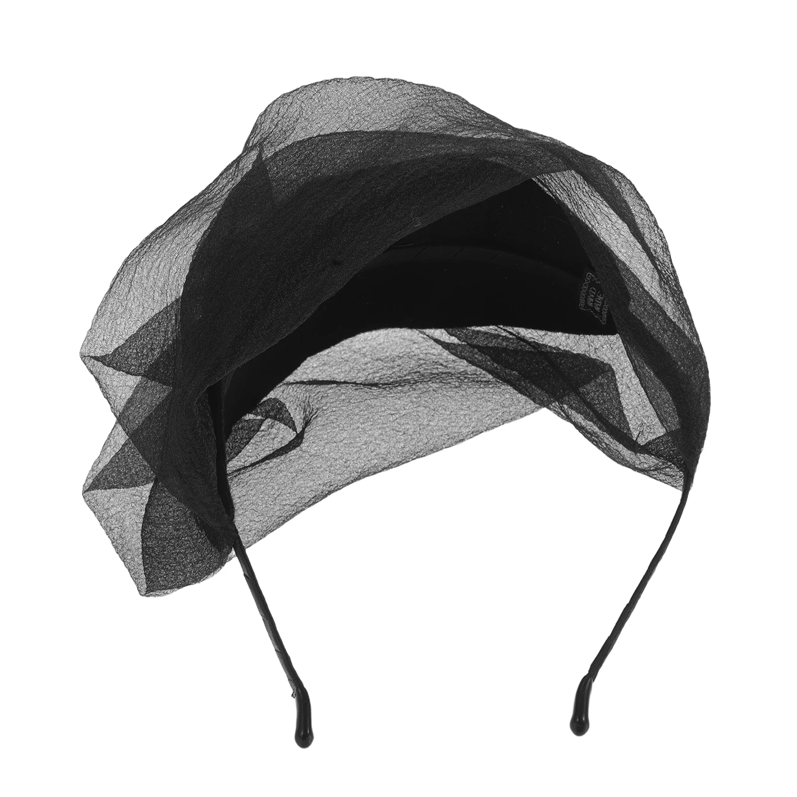 

Mesh Half Headb Veil Fascinator Party Flower Headb Flower Wedding Party Bridal Hair Hoop Covers Gray Hair Breathable Design