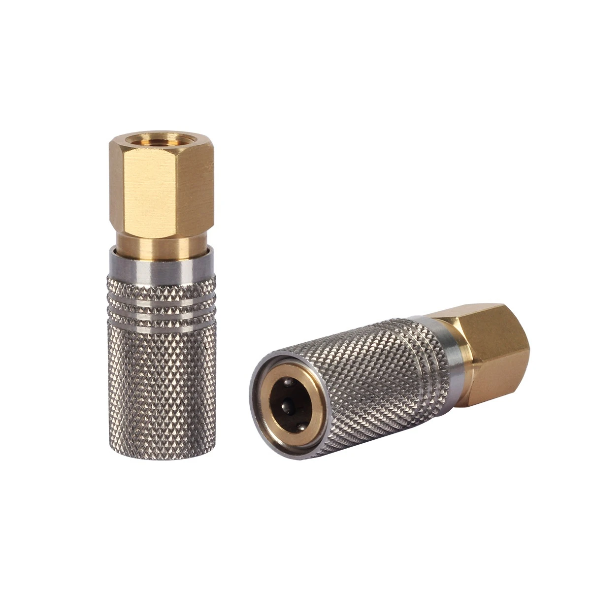 

1pc Internal Thread Quick Connect Coupler 45MPA High Pressure M10/NPT/BSPP Extended Universal Pneumatic Fitting