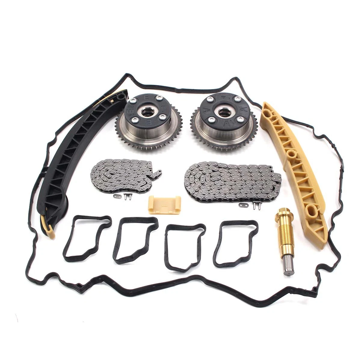 

Factory Camshaft Gears + Timing Chain Kit for 02-07 Mercedes-Benz C180 C200 E200 1.8L M271 Camshaft Timing Sprocket