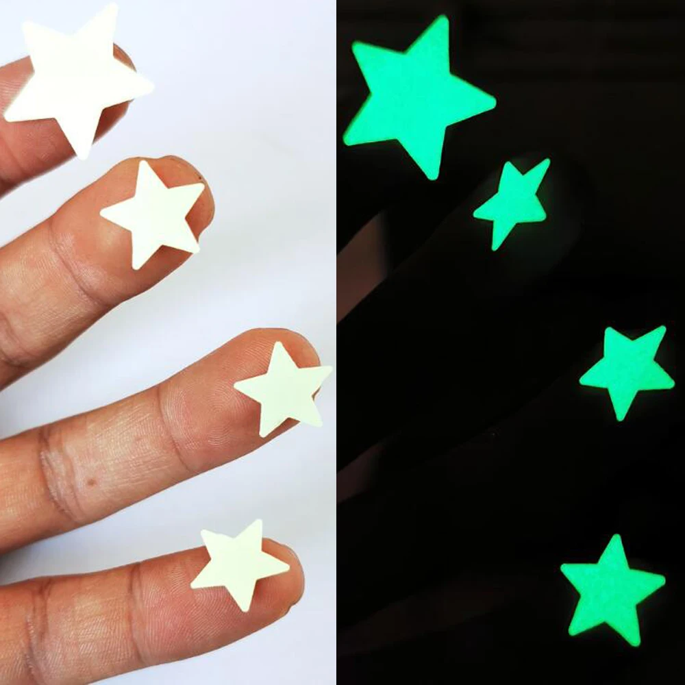 Zelfklevende Sticker Nachtzicht Glow In Dark Veiligheidswaarschuwing Security Stage Home Decoratie Sticker