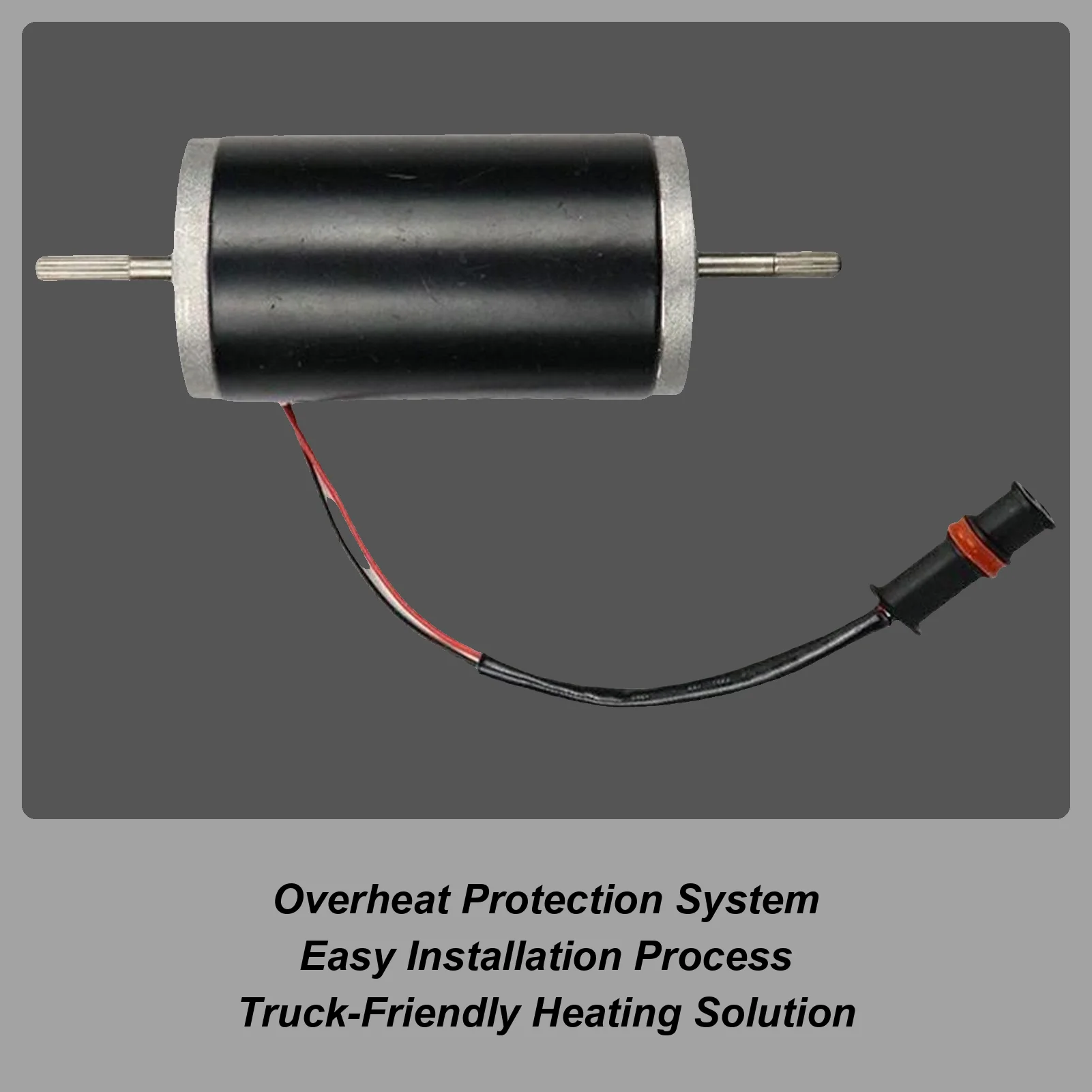 

Parking Heater Electric Blower Motor Compact Overheat Protection Plug Connection RV Parking Heater Replacement Motor For Trucks