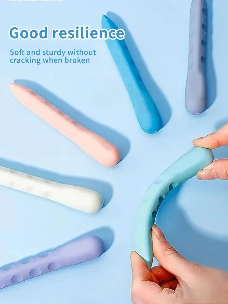 3PCS/Box Primary School Students Hole Eraser, Clean Large Eraser for Art, No Residue & No Crumbs, Gentle on Paper image 2