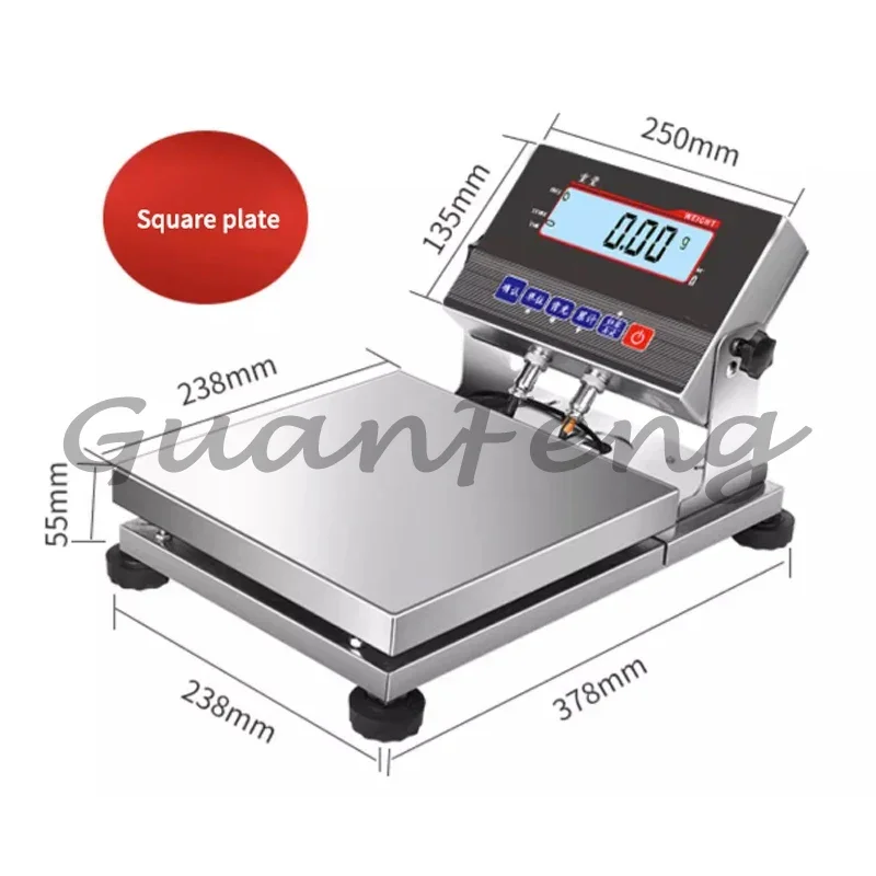 Industrial laboratory electronic balances with LCD high-definition display platform scales