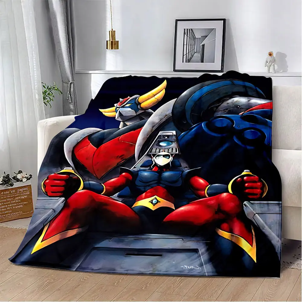 UFO ROBO GRENDIZER GOLDORAK Printed Blanket Picnic Blankets Warm Blanket Soft and Comfortable Blanket Home Travel Birthday Gift