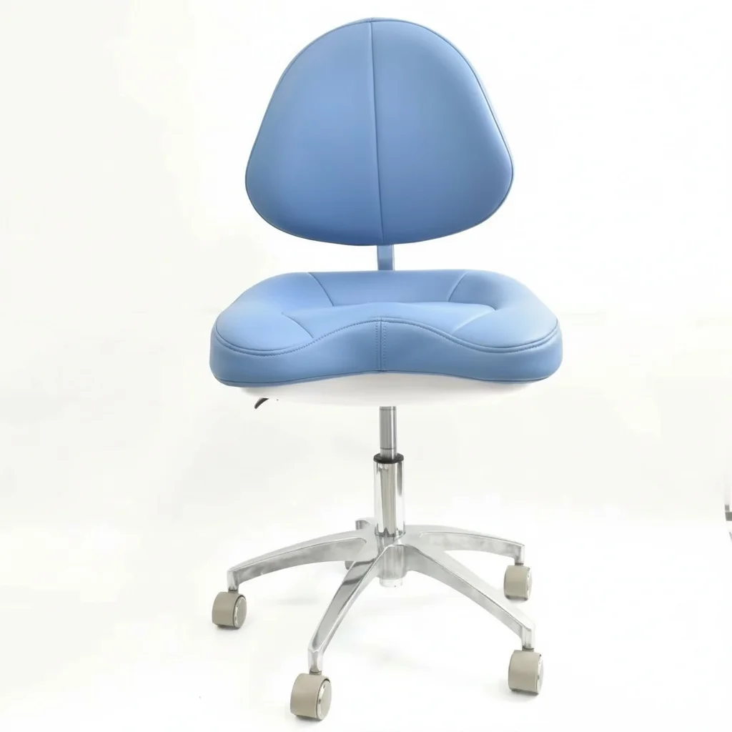 

Dental Doctor Chair, Adjustable 480-600mm PU Leather, Dentist Stool with Armrest, Medical Clinic Chair, Heavy Duty
