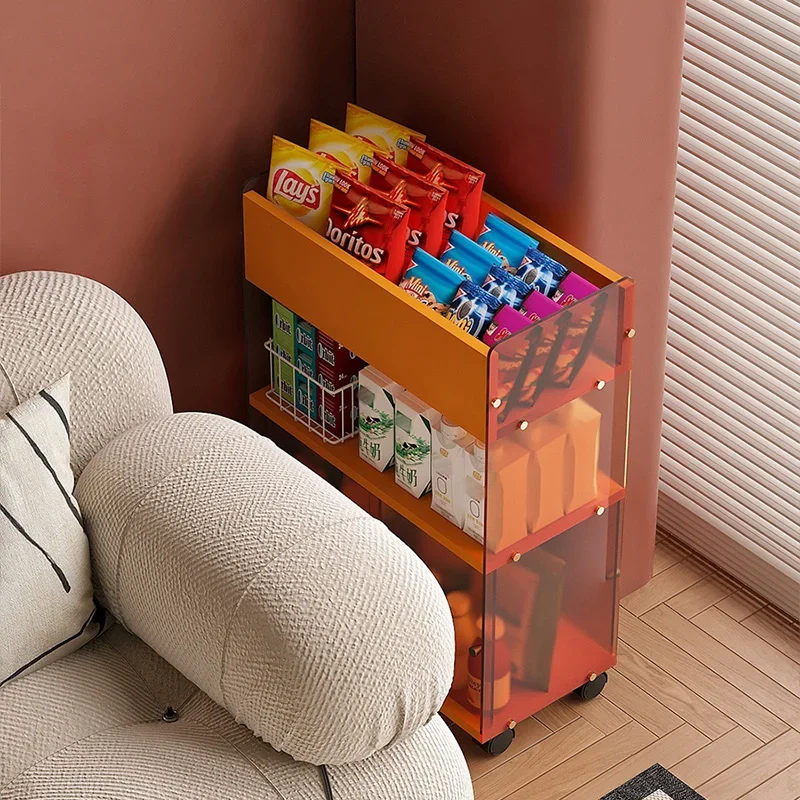 

Bookshelf trolley storage floor multi-layer household removable snack toys