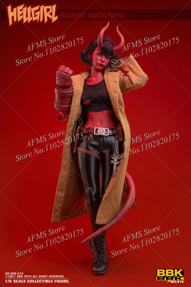 Bbk Bbk016 1/6 Hell Girl Imitator Handsome Female Warrior With Weapon Full Set 12Inch Action Figure Model Toys Best Gift