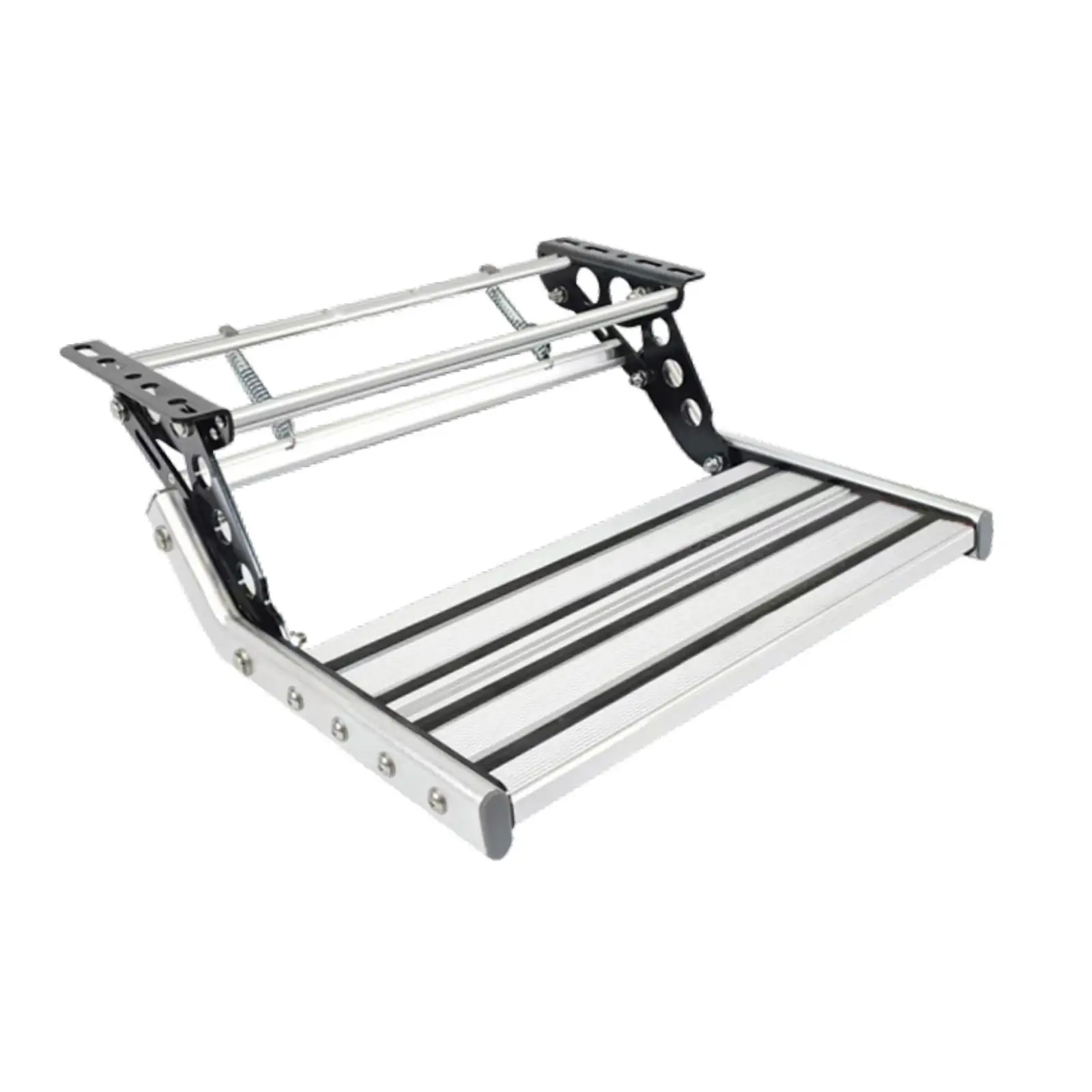 RV Travel Trailer Manual Foldable Step Sturdy Versatile Anti Slip Pedals