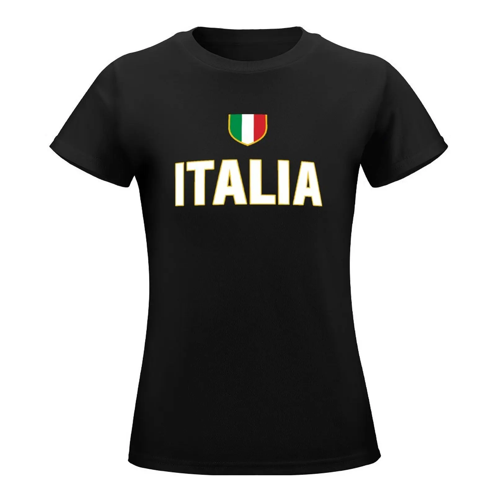 Italian Pride Gift Italy Flag Italia Azzuri World 2022 T-Shirt funny kawaii clothes tops T-shirt Women