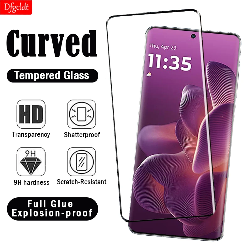 

Закаленное стекло с 3D горячим изгибом и полным клеем для Motorola Edge 60 50 40 Pro Moto X50 Ultra G85 S50 Neo Curved Edge Защитные пленки для экрана