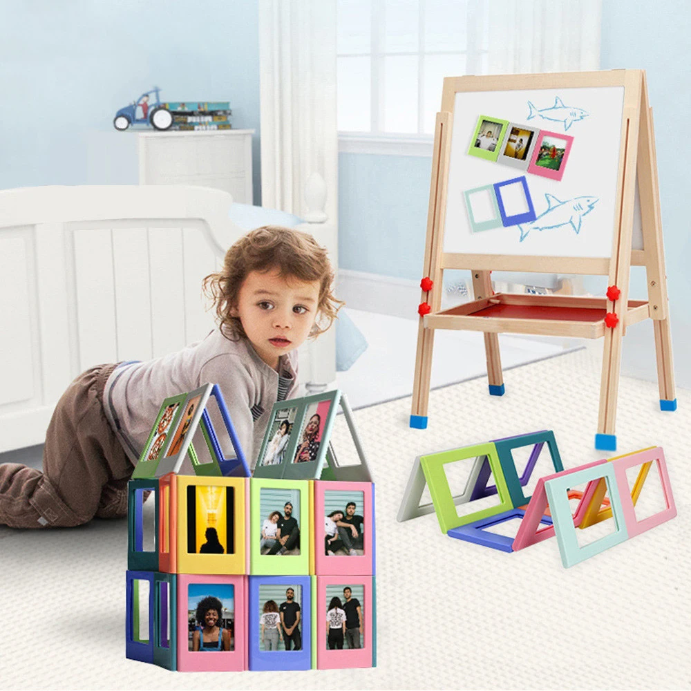 Magnetic Picture Frames Set for Refrigerator Display