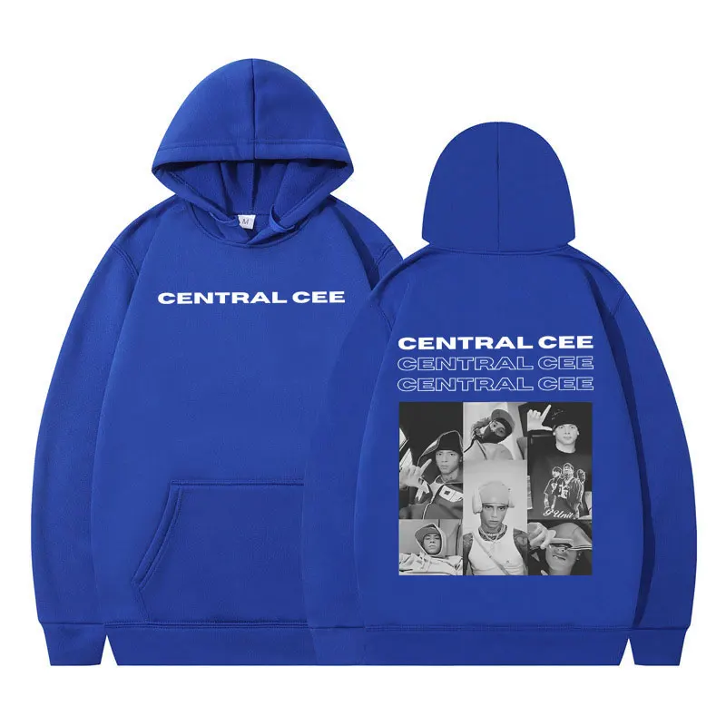 Rapper Central Cee Vintage Fashion Printed Hoodie Men Women Long