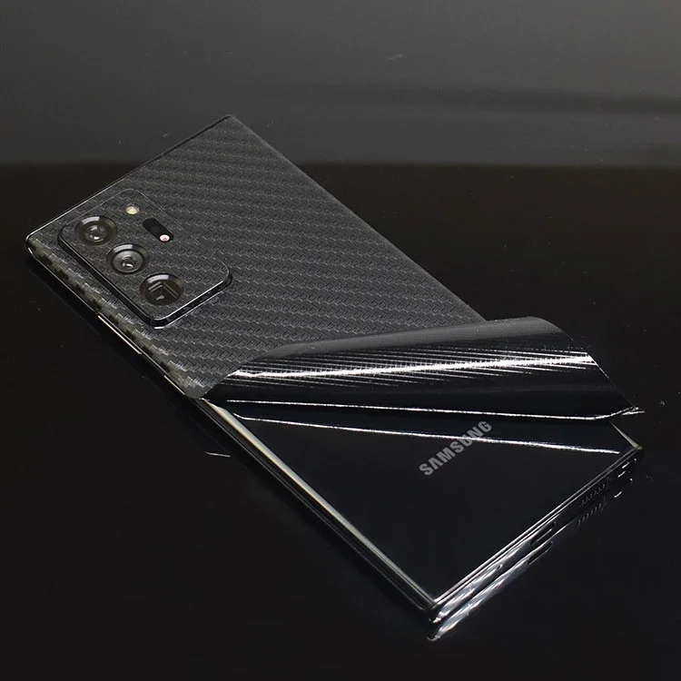 3D Carbon Fiber Skins Film Wrap Skin Phone Back Sticker For SAMSUNG Galaxy S24 Ultra S23 Plus S22 S21 FE Note 20 Ultra S10 Plus
