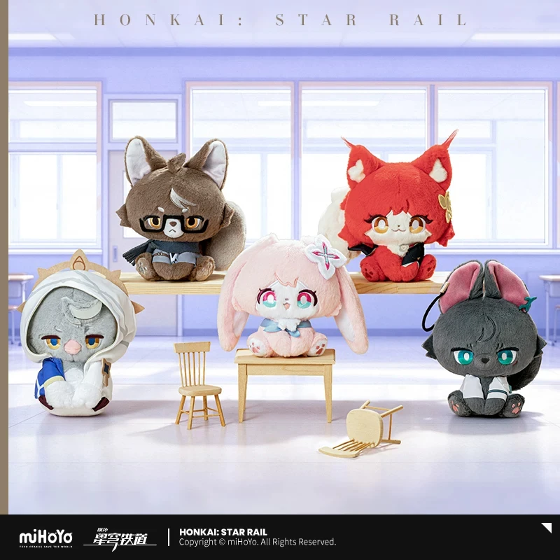 Official Honkai Star Rail Sunday Himeko Welt Stuffed Plushies Doll Keychain Fluffy Across the Blue Series Anime Game Toy Cospla