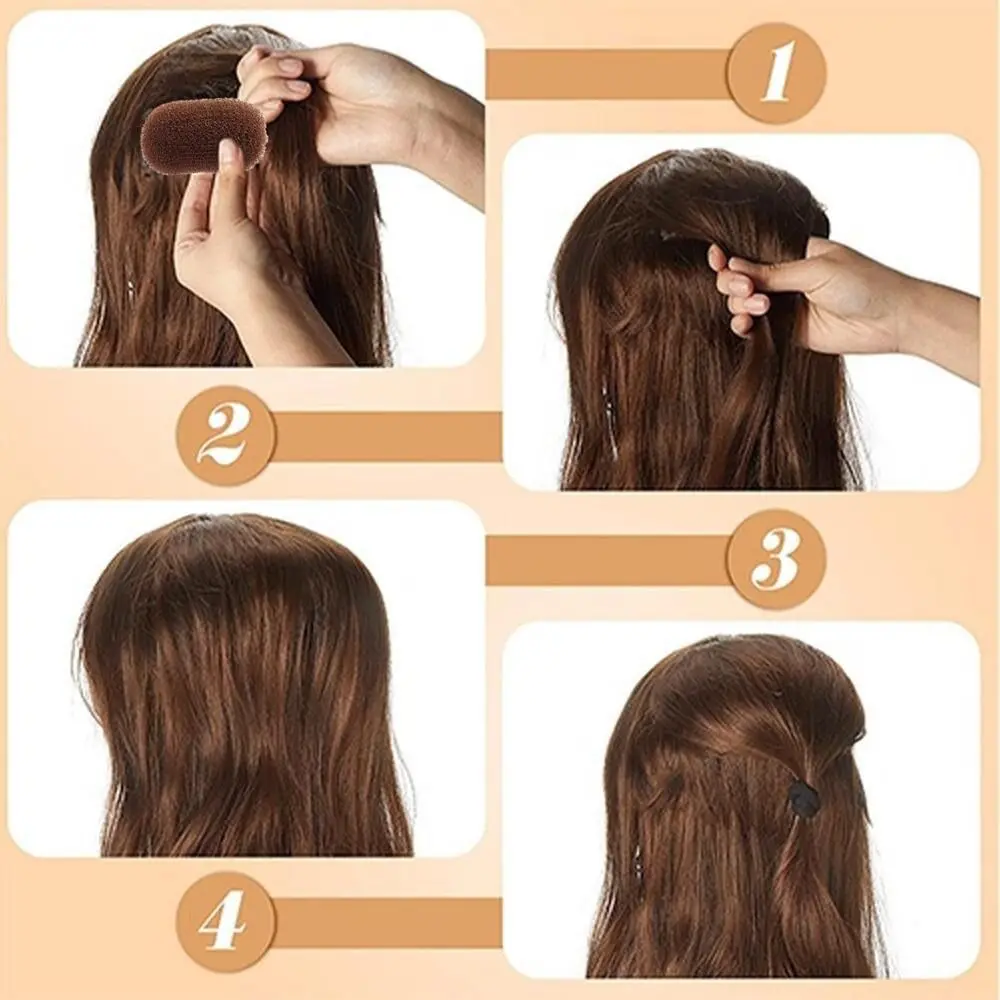 3Pcs Practical Invisible Hair Clip Hair Volume Increase Heighten Hairpin Puffy Hair Pad Fluffy Sponge Clip