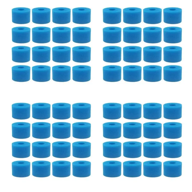 64Pc For Pure Spa Reusable Washable Foam Hot Tub Filter Cartridge S1 Type-A68E