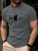 T-shirt d'été pour homme, simple et élégant, décontracté, à manches courtes, col rond, couleur unie, sport, séchage rapide 1