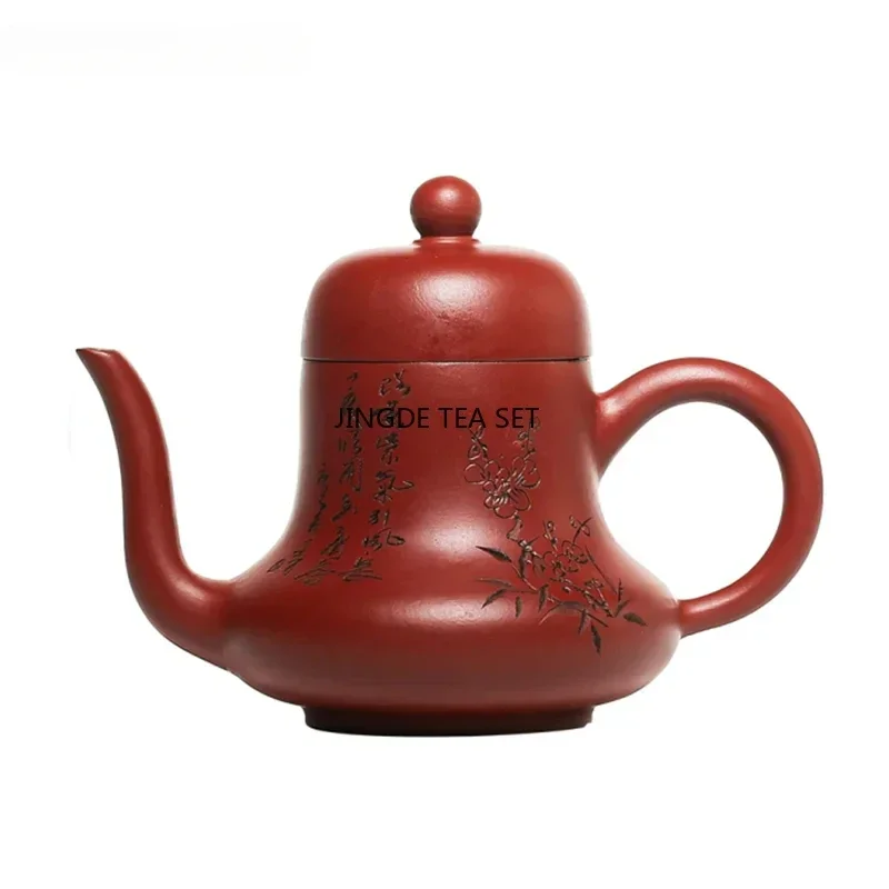 120ml Yixing Handmade Purple Clay Teapots Raw Ore Dahongpao Home Tea Pot Beauty Kettle Teaware Chinese Zisha Tea Set Accessories