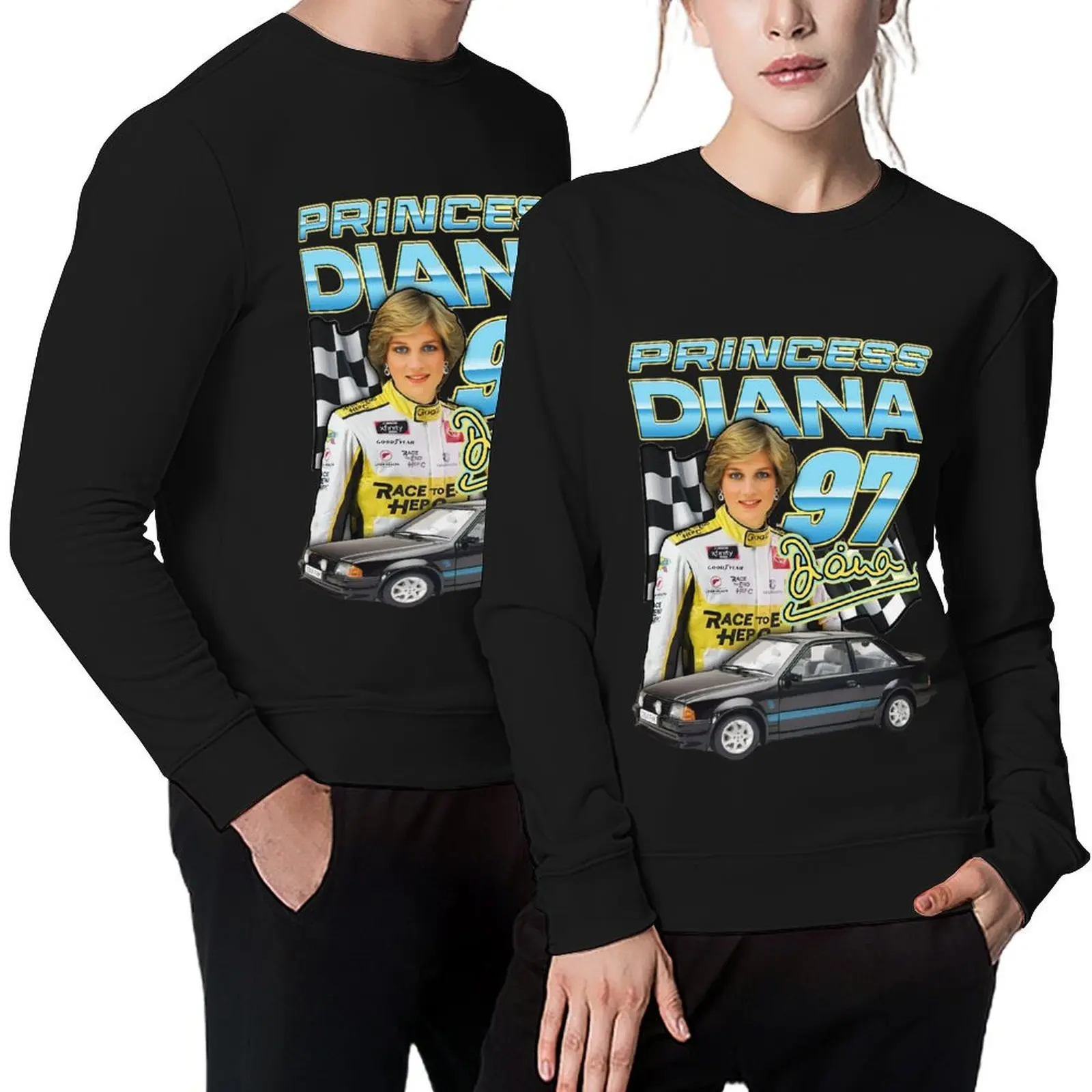 

Princess Diana 97 Pullover autumn new products men's sweat-shirt set clothes for men men's winter sweater anime sweatshirt
