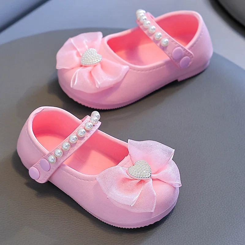 2026 Baby Mädchen Freizeitschuhe Kinder EVA-Schuhe mit Schleife Süße Niedliche Modische Prinzessinnen-Kinderschuhe für Hochzeitskleider und Partys Weiche Ballerinas – Detail 13
