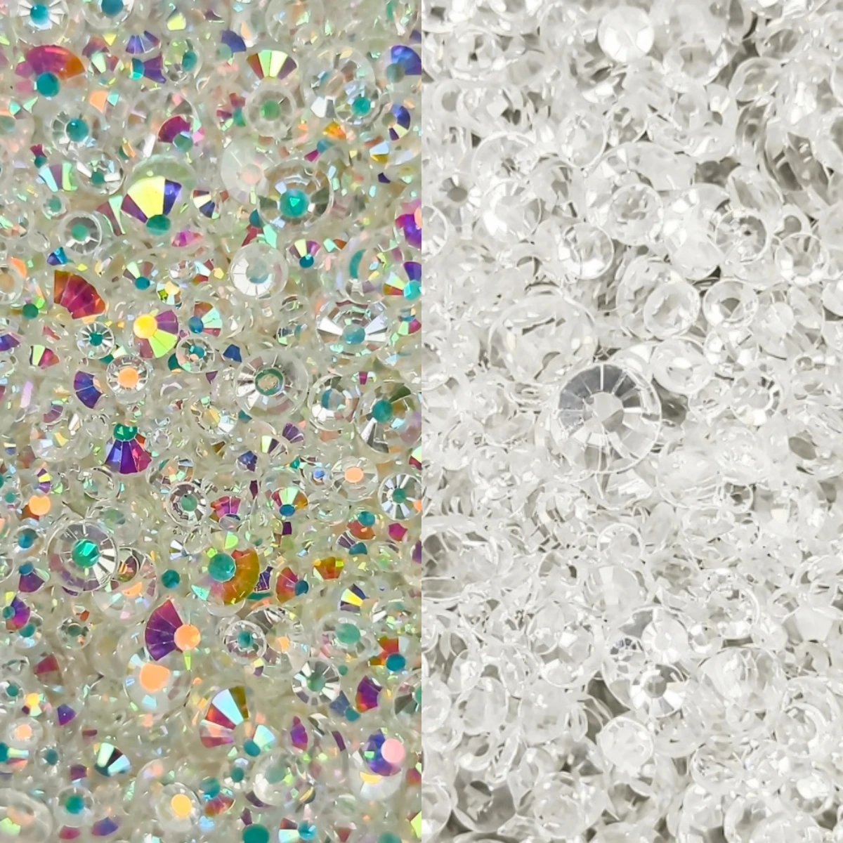 

SS3-SS50 Bottom Colorless Rhinestones Non Hot Fix FlatBack Garment Nail Art Rhinestones Decorations