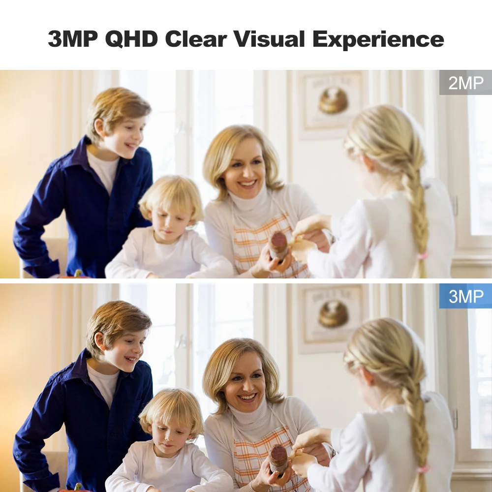 Srihome SH029 3MP inteligentny dom kamera WIFI HD Mini kamera IP kamera wifi kamera monitoringu CCTV niania elektroniczna baby monitor