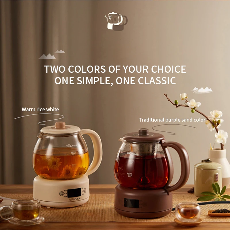 1L Electroc 220V Kettle Tea brewer Household Automatic Tea cooker steam spray type Back Tea Flower Tea Bear EU AU UK US PLUG